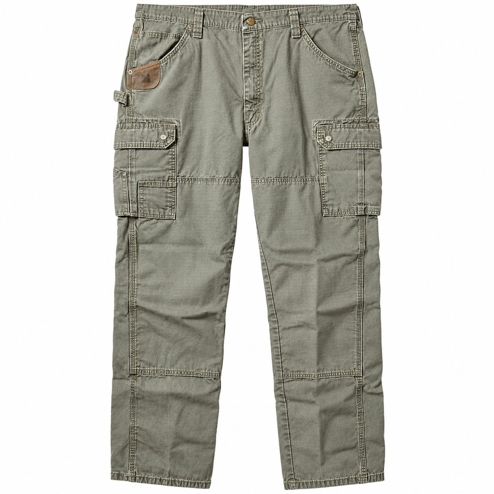 WRANGLER Riggs Workwear Ripstop Ranger Cargo Pant Mens Sz 42x32 Green Utility